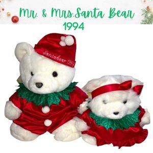 Dayton Hudson 1994 Mr. And Mrs. Santa Bears